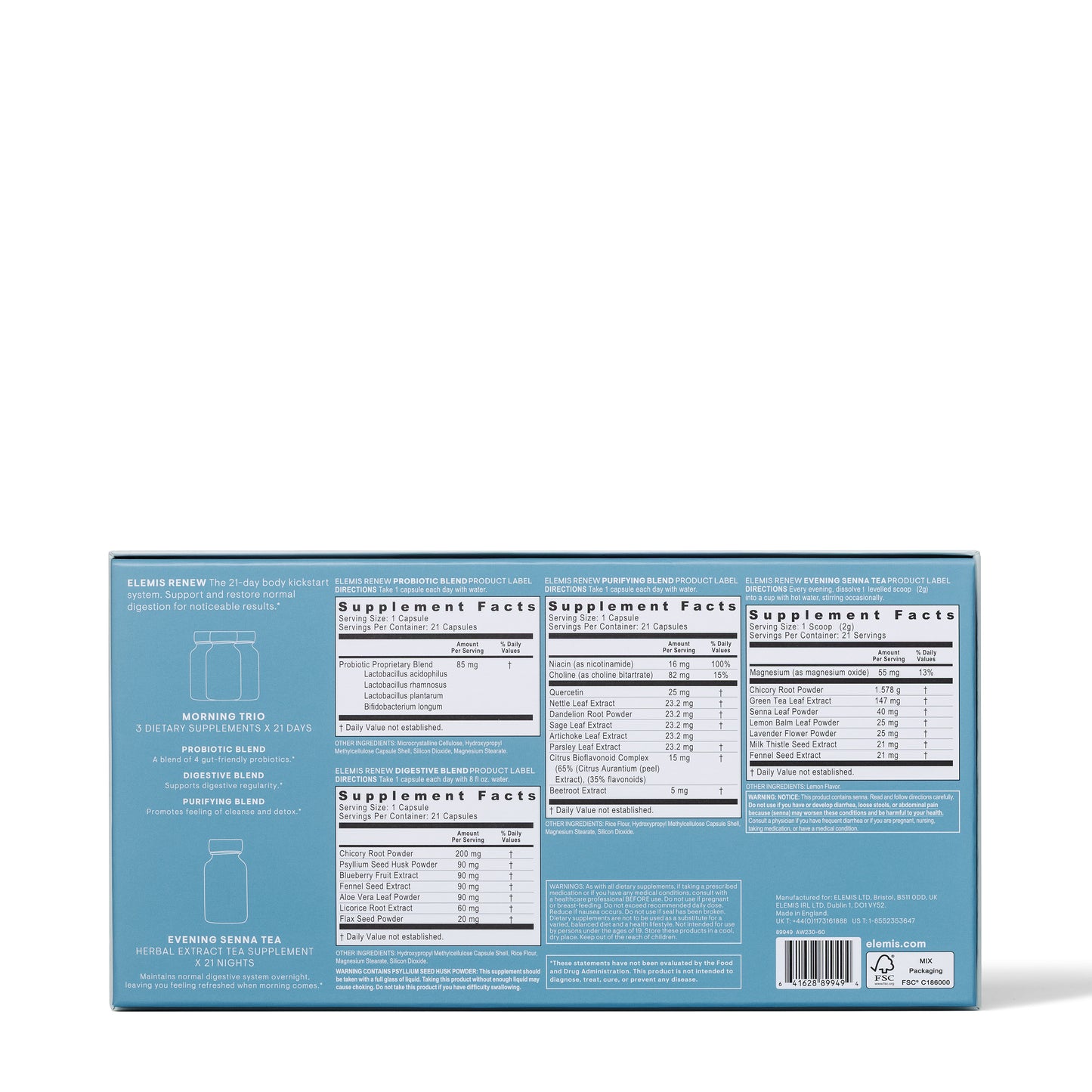 ELEMIS RENEW 21 Day Digestive Support System