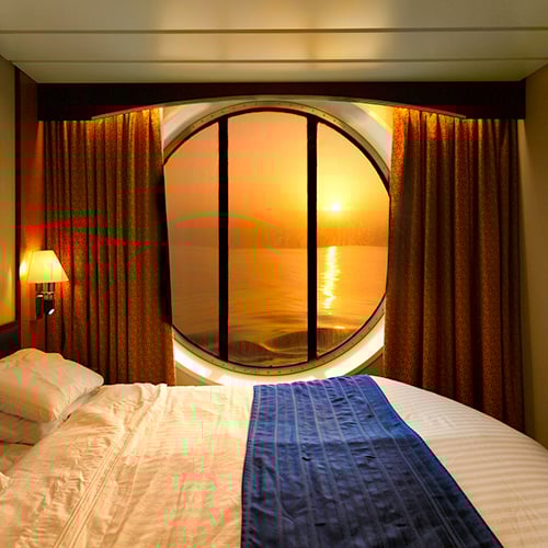 How can you make your cruise cabin feel bigger?