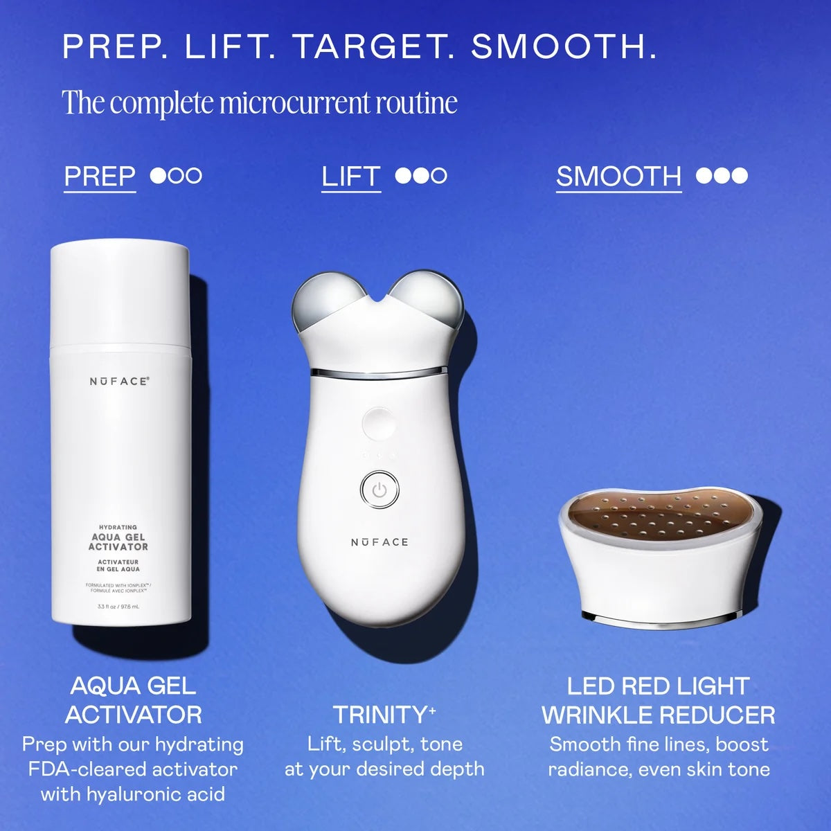 NuFACE Trinity+ LED Red Light Wrinkle Reducer Attachment