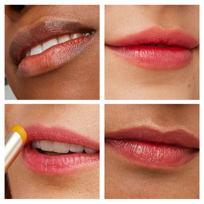 Forever Peach - Lip Stain on 4 Models 